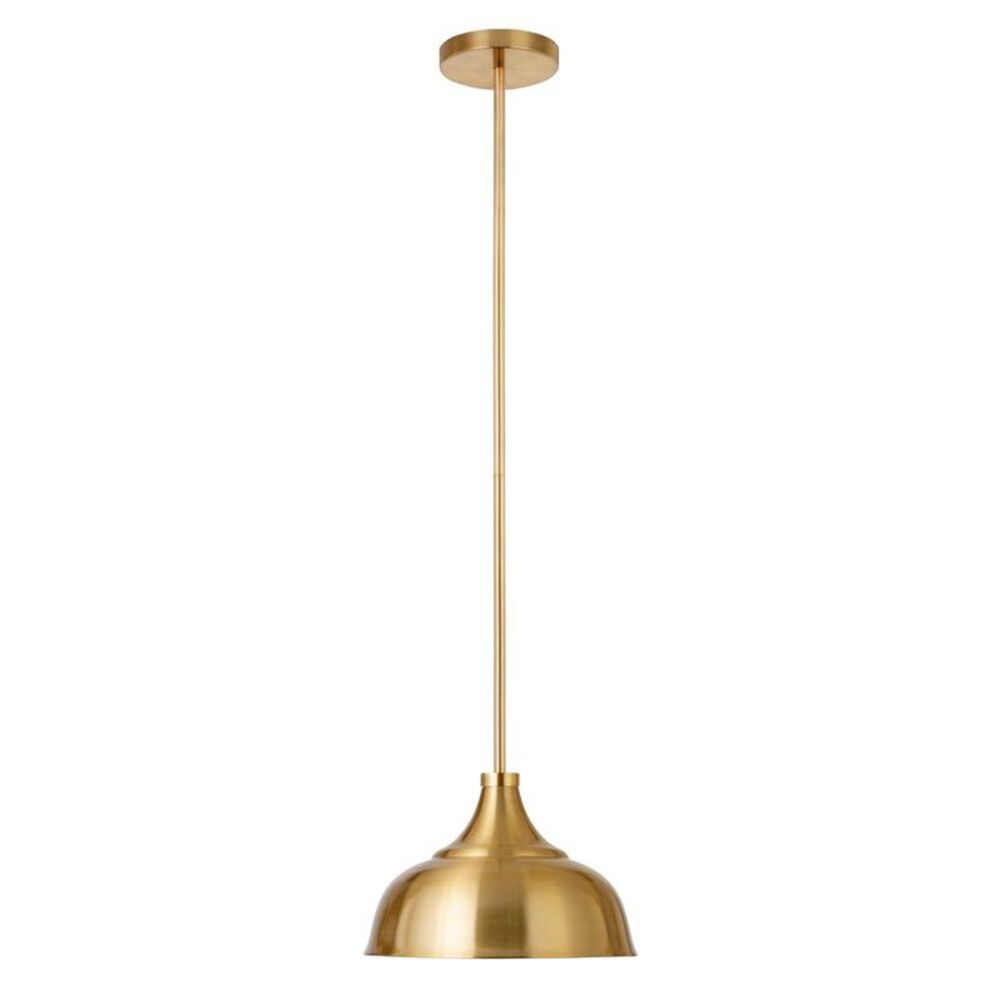 Hampton & Thyme -  10.75" Wide Pendant with Metal Sha Brass